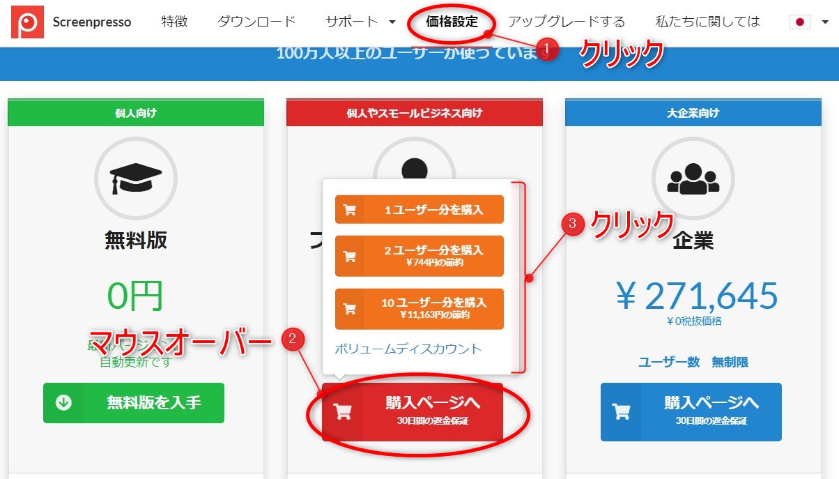 ScreenPresso(スクリーンプレッソ)有料版ライセンスの購入